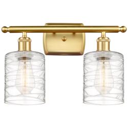 Ballston Cobbleskill 5" 2 Light 16" LED Bath Light - Gold - Deco