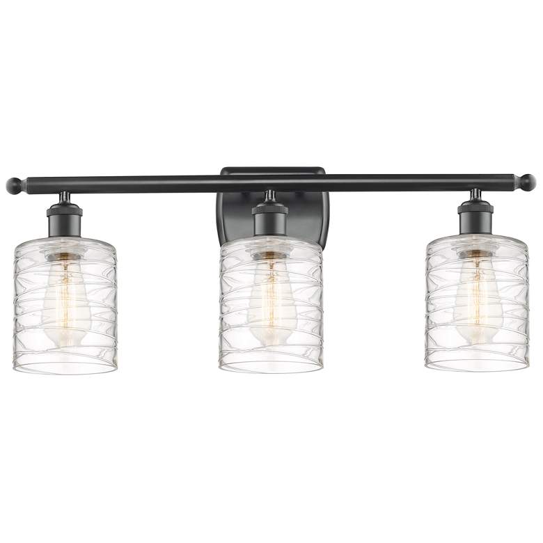 Image 1 Ballston Cobbleskill 5" 3 Light 26" LED Bath Light - Black - Deco