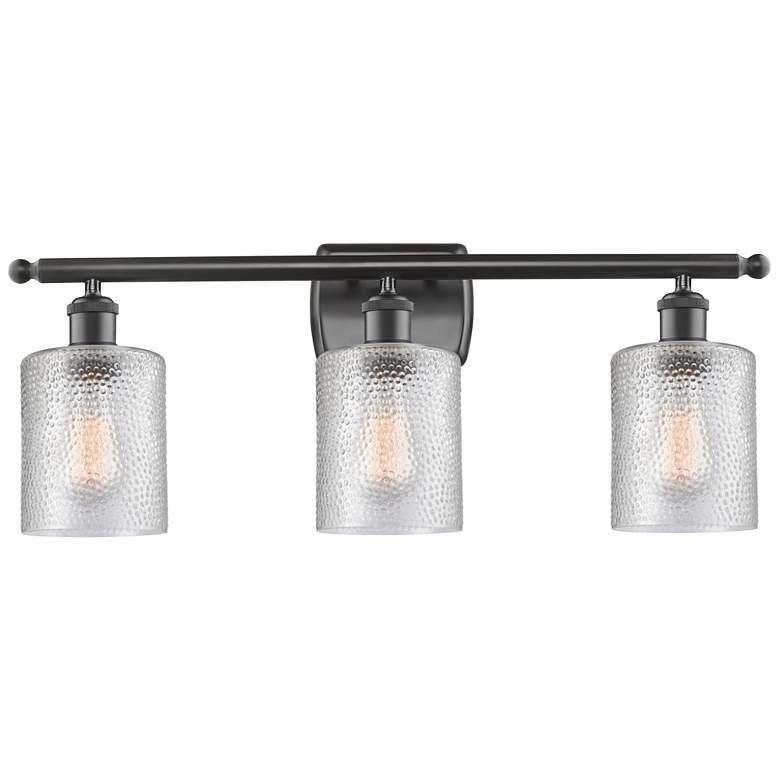 Image 1 Ballston Cobbleskill 5" 3 Light 26" LED Bath Light - Bronze - Cle
