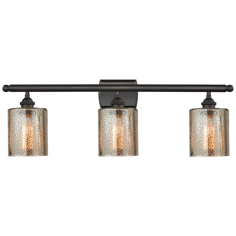 Image 1 Ballston Cobbleskill 5" 3 Light 26" LED Bath Light - Bronze - Mer