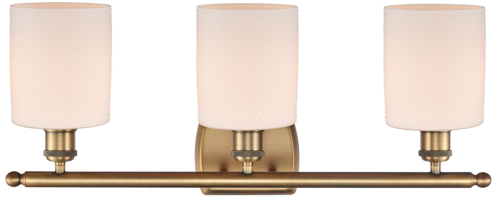 Image 2 Ballston Cobbleskill 5" 3 Light 26" LED Bath Light - Brushed Bras more views