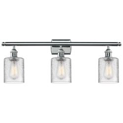 Ballston Cobbleskill 5" 3 Light 26" LED Bath Light - Chrome - Cle