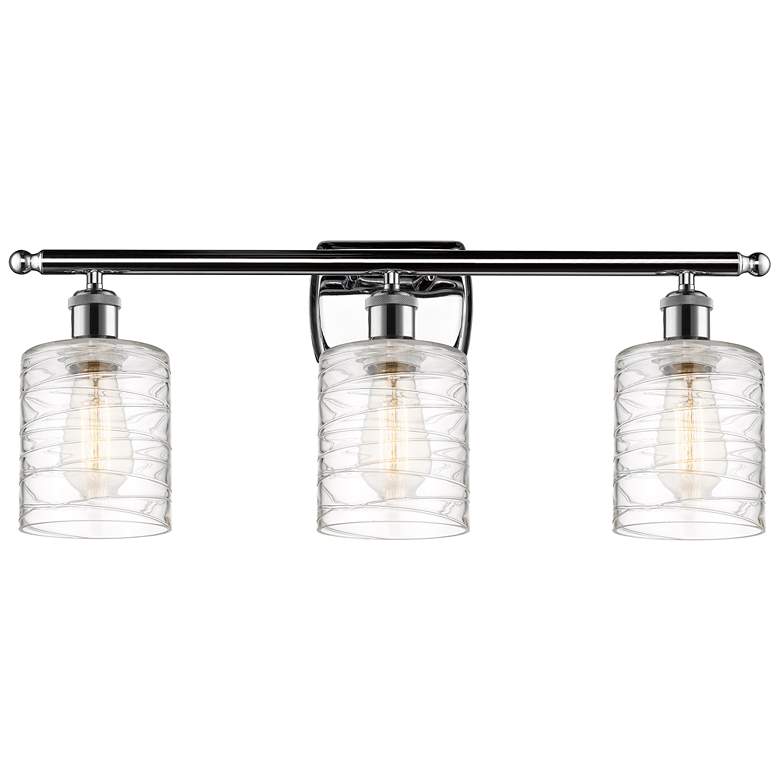 Image 1 Ballston Cobbleskill 5" 3 Light 26" LED Bath Light - Chrome - Dec