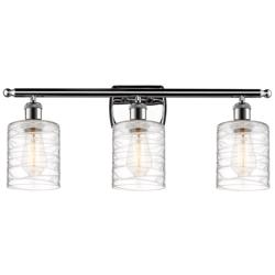 Ballston Cobbleskill 5" 3 Light 26" LED Bath Light - Chrome - Dec