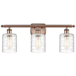Ballston Cobbleskill 5" 3 Light 26" LED Bath Light - Copper - Dec