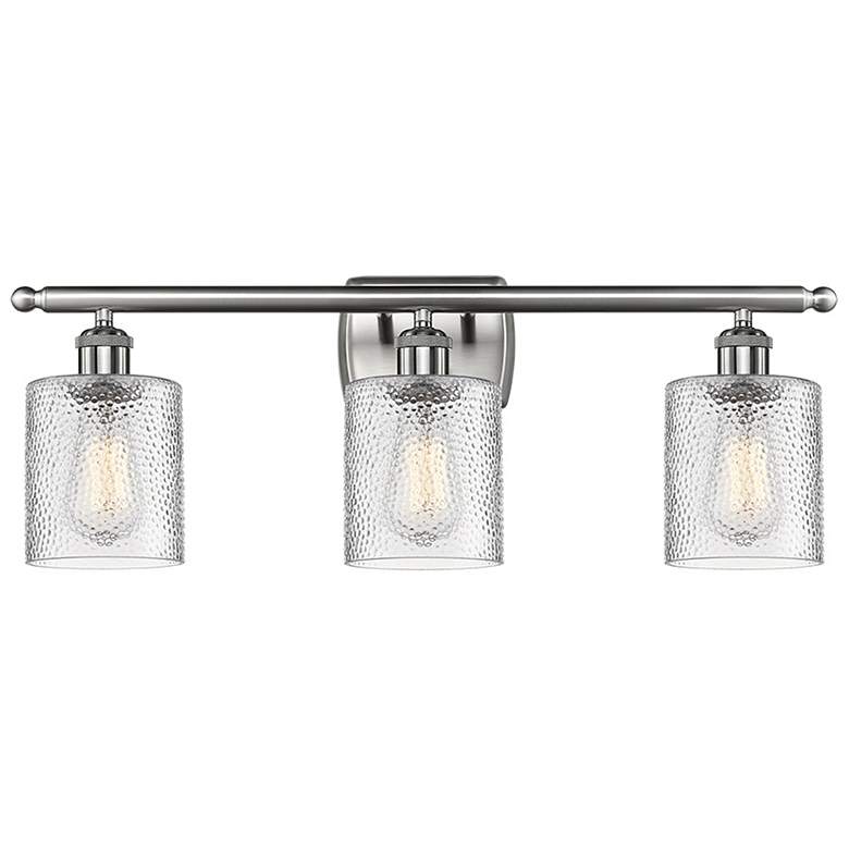 Image 1 Ballston Cobbleskill 5" 3 Light 26" LED Bath Light - Satin Nickel