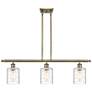 Ballston Cobbleskill 5" 3 Light 36" Island Light - Brass  - Deco