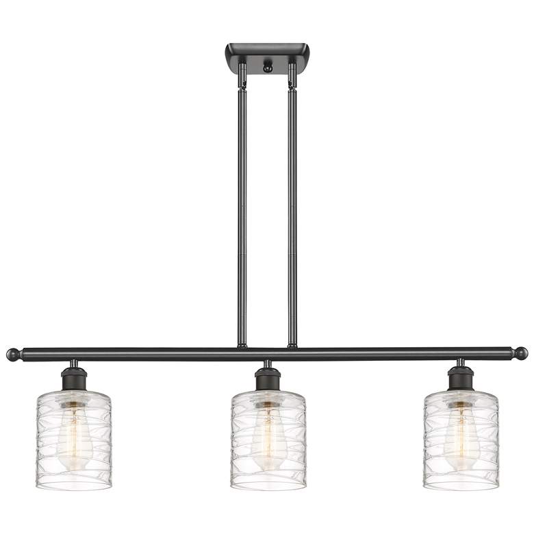 Image 1 Ballston Cobbleskill 5" 3 Light 36" LED Island Light - Bronze - D