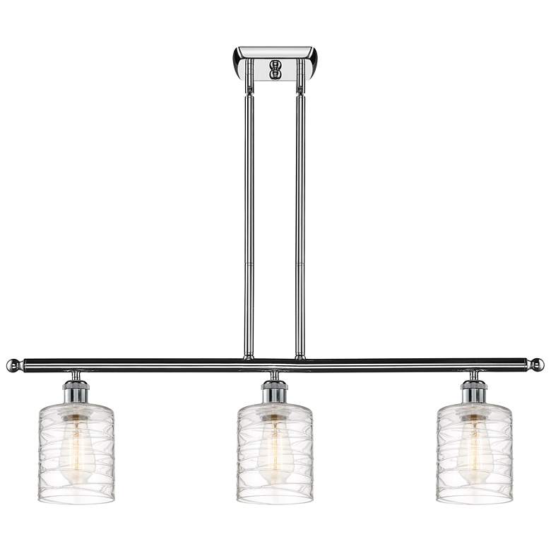 Image 1 Ballston Cobbleskill 5" 3 Light 36" LED Island Light - Chrome -