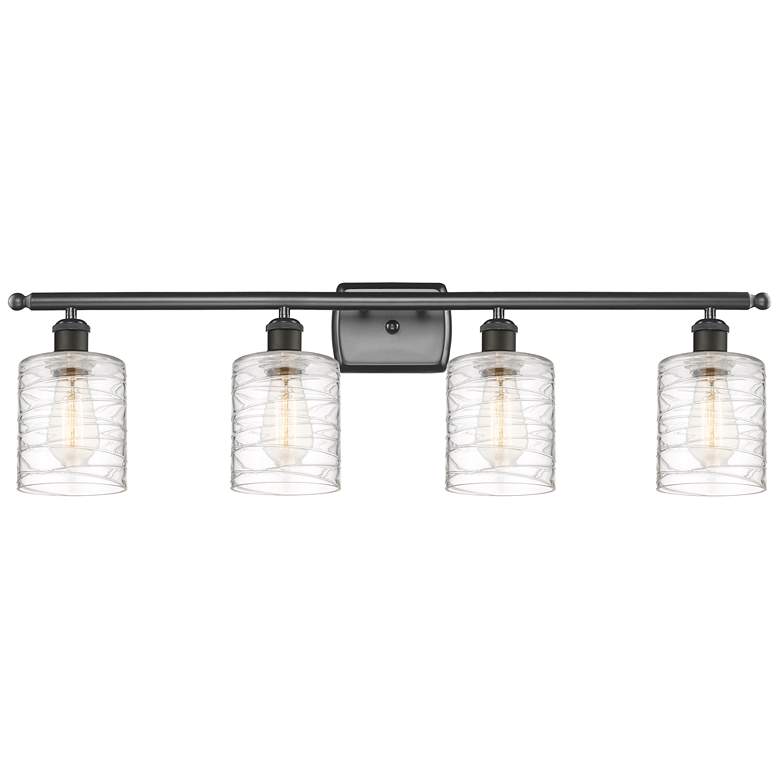 Image 1 Ballston Cobbleskill 5" 4 Light 36" Bath Light - Bronze - Deco Sw