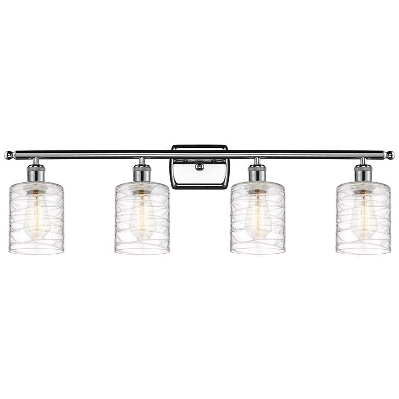 Image 1 Ballston Cobbleskill 5" 4 Light 36" Bath Light - Chrome - Deco Sw