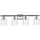 Ballston Cobbleskill 5" 4 Light 36" Bath Light - Satin Nickel - D