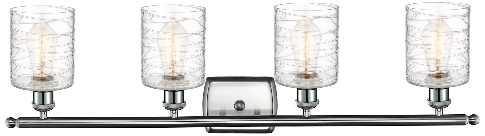 Image 2 Ballston Cobbleskill 5" 4 Light 36" Bath Light - Satin Nickel - D more views