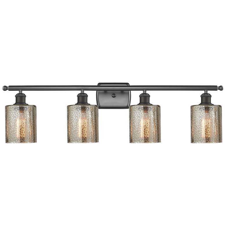 Image 1 Ballston Cobbleskill 5" 4 Light 36" LED Bath Light - Bronze - Mer