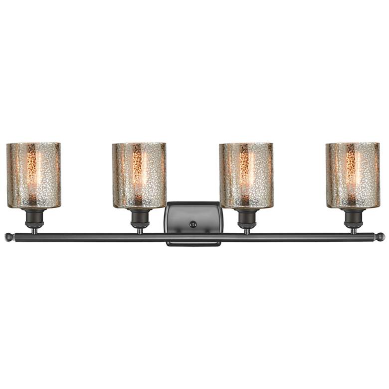 Image 3 Ballston Cobbleskill 5" 4 Light 36" LED Bath Light - Bronze - Mer more views