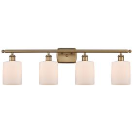 Ballston Cobbleskill 5" 4 Light 36" LED Bath Light - Brushed Bras Ballston Cobbleskill 5" 4 Light 36" LED Bath Light - Brushed Bras