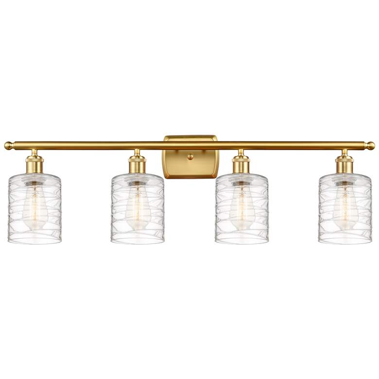 Image 1 Ballston Cobbleskill 5" 4 Light 36" LED Bath Light - Gold - Deco