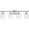 Ballston Cobbleskill 5" 4 Light 36" LED Bath Light - Nickel - Cle