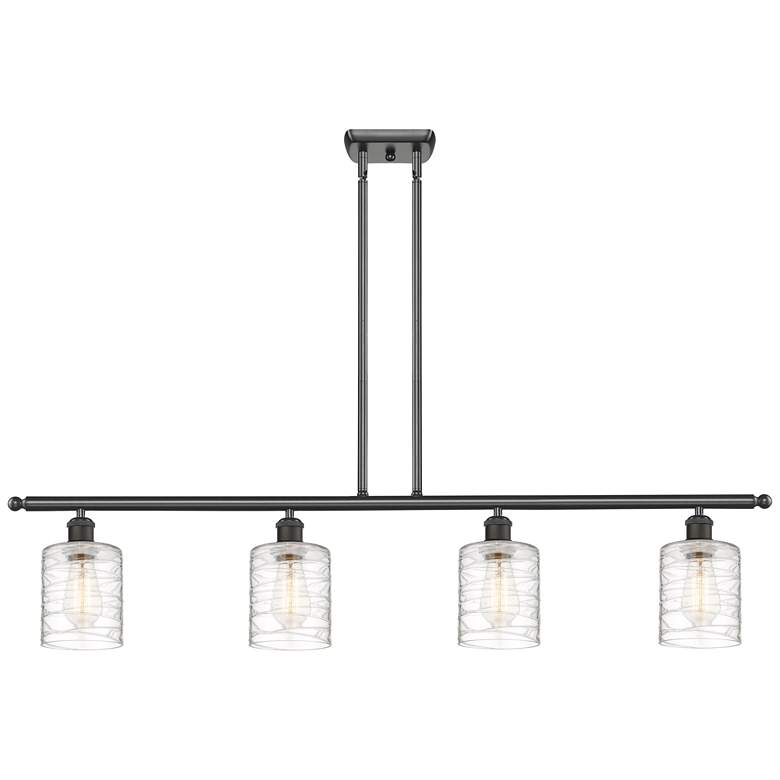Image 1 Ballston Cobbleskill 5" 4 Light 48" LED Island Light - Bronze - D