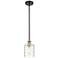 Ballston Cobbleskill 5" Black Antique Brass Mini Pendant w/ Deco Shade