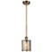 Ballston Cobbleskill 5" Brushed Brass Mini Pendant w/ Mercury Shade