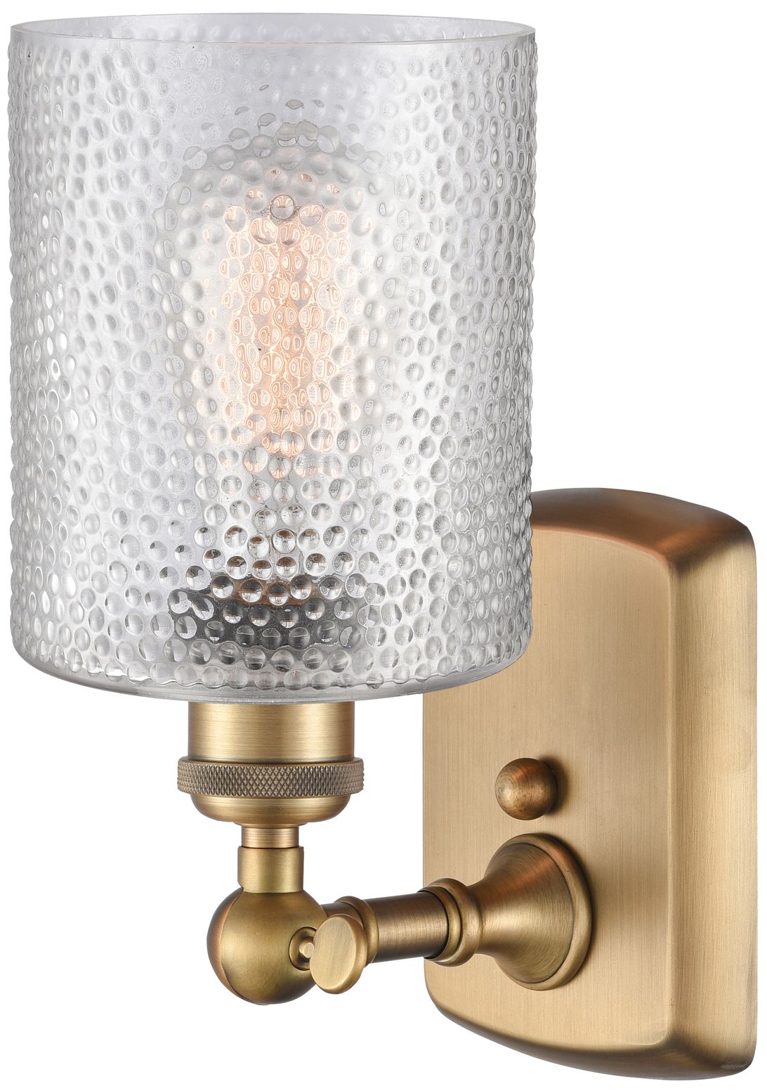 Image 6 Ballston Cobbleskill 5" Brushed Brass Sconce w/ Clear Shade more views