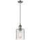 Ballston Cobbleskill 5" Brushed Satin Nickel Mini Pendant w/ Clear Sha