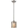 Ballston Cobbleskill 5" Brushed Satin Nickel Mini Pendant w/ Mercury S