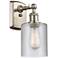 Ballston Cobbleskill 5" Brushed Satin Nickel Sconce w/ Clear Shade