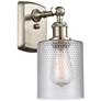 Ballston Cobbleskill 5" Brushed Satin Nickel Sconce w/ Clear Shade