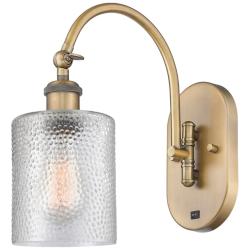 Ballston Cobbleskill 5" Incandescent Sconce - Brass Finish - Clear Sha