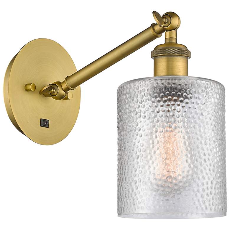 Image 1 Ballston Cobbleskill 5" Incandescent Sconce - Brass Finish - Clear Sha