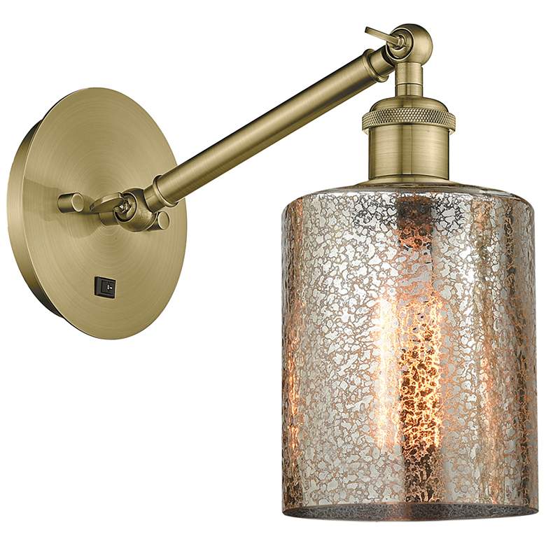 Image 1 Ballston Cobbleskill 5" Incandescent Sconce - Brass Finish - Mercury S