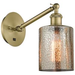 Ballston Cobbleskill 5" Incandescent Sconce - Brass Finish - Mercury S