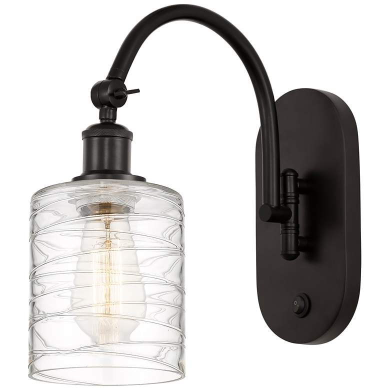 Image 1 Ballston Cobbleskill 5" Incandescent Sconce - Bronze Finish - Swirl S