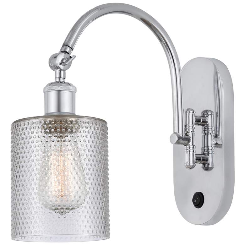 Image 1 Ballston Cobbleskill 5" Incandescent Sconce - Chrome Finish - Clear Sh
