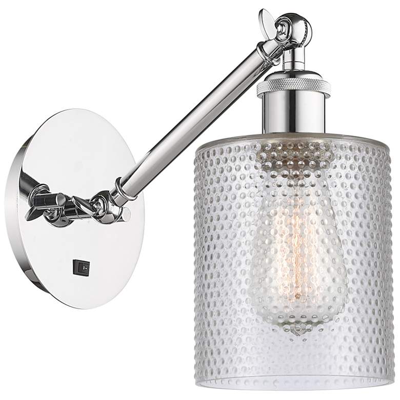 Image 1 Ballston Cobbleskill 5" Incandescent Sconce - Chrome Finish - Clear Sh