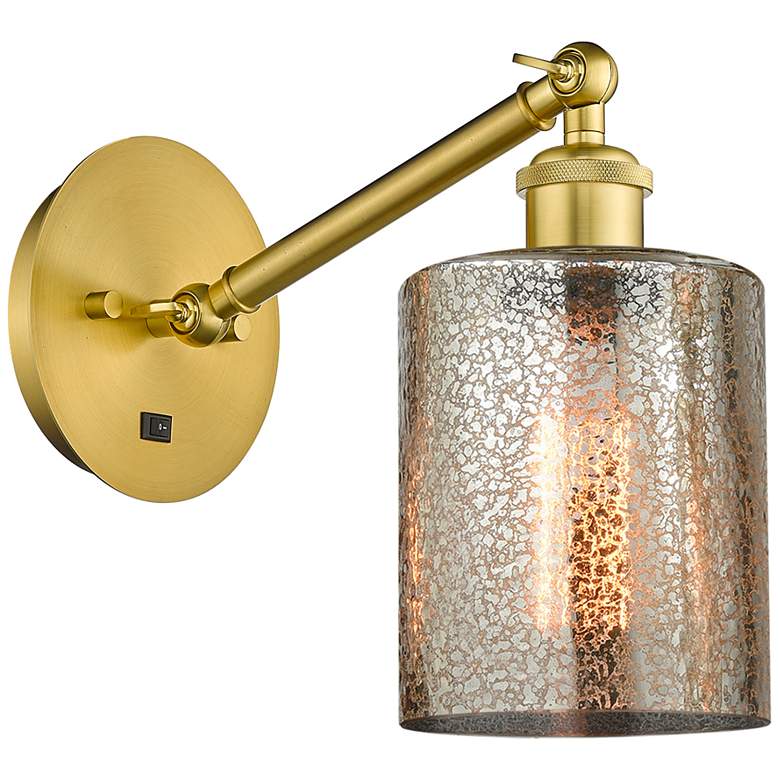 Image 1 Ballston Cobbleskill 5" Incandescent Sconce - Gold Finish - Mercury Sh