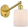 Ballston Cobbleskill 5" Incandescent Sconce - Gold - Matte White Shade