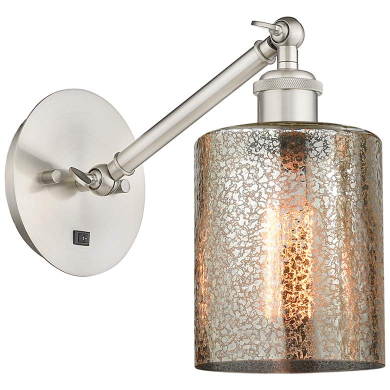 Image 1 Ballston Cobbleskill 5" Incandescent Sconce - Nickel Finish - Mercury