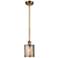 Ballston Cobbleskill 5" LED Mini Pendant - Brushed Brass - Mercury Sha