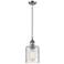 Ballston Cobbleskill 5" LED Mini Pendant - Brushed Satin Nickel - Clea
