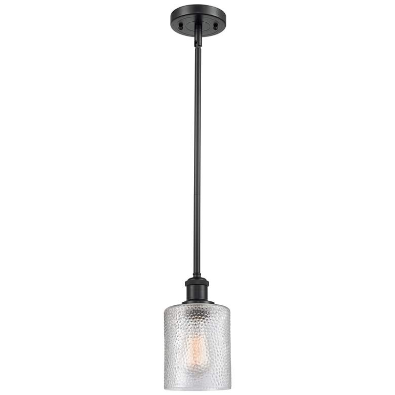 Image 1 Ballston Cobbleskill 5" LED Mini Pendant - Matte Black - Clear Shade