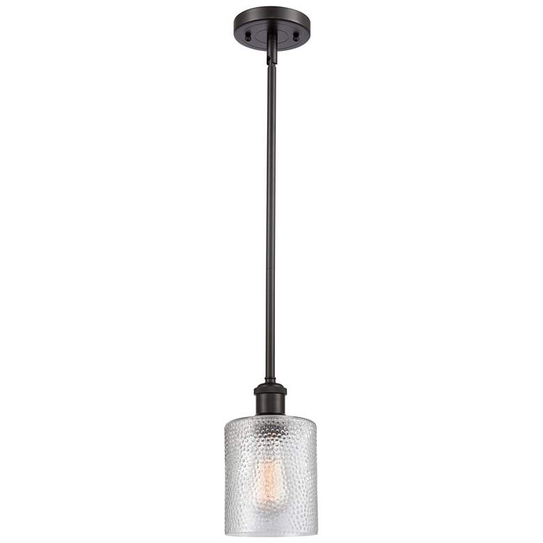 Image 1 Ballston Cobbleskill 5" LED Mini Pendant - Oil Rubbed Bronze - Clear S