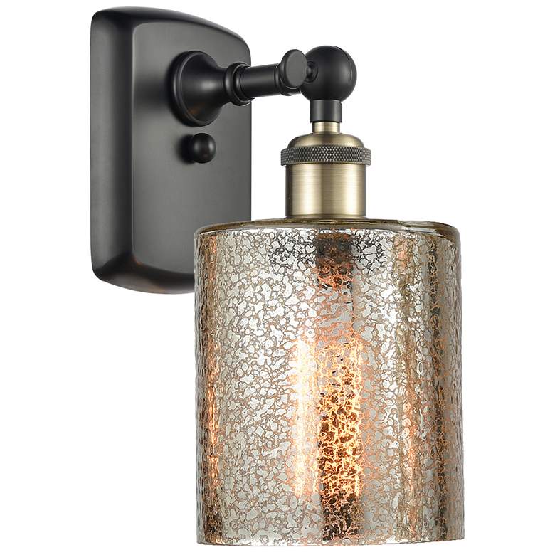 Image 1 Ballston Cobbleskill 5" LED Sconce - Black Brass Finish - Mercury Shad