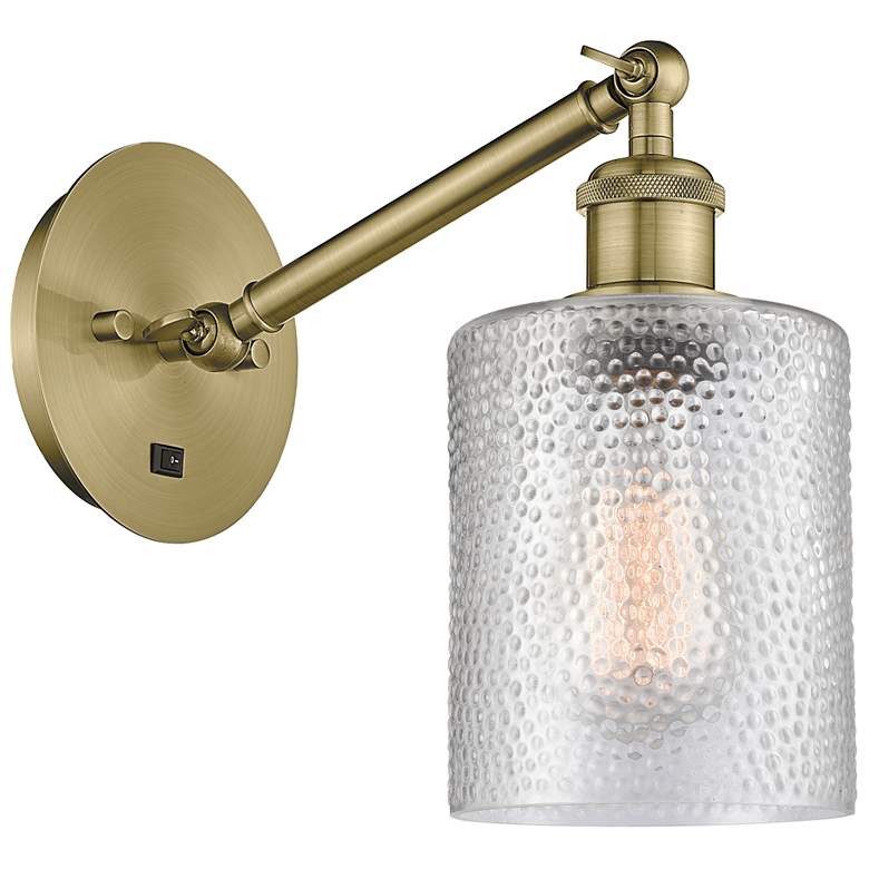 Image 1 Ballston Cobbleskill 5" LED Sconce - Brass Finish - Clear Shade