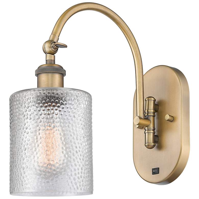 Image 1 Ballston Cobbleskill 5" LED Sconce - Brass Finish - Clear Shade