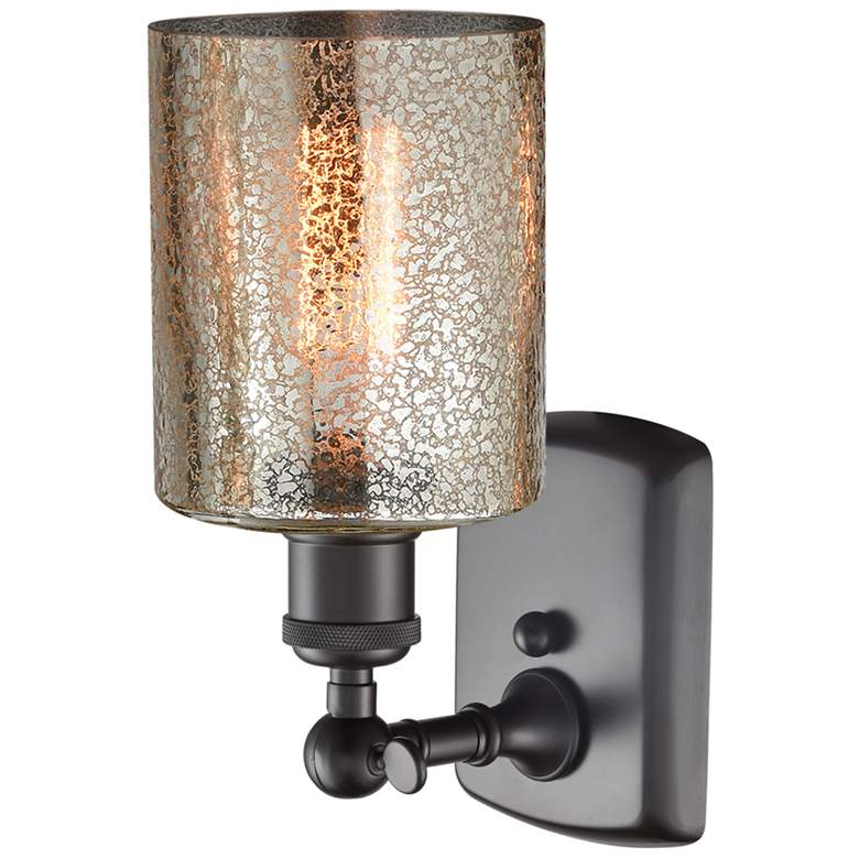 Image 2 Ballston Cobbleskill 5" LED Sconce - Bronze Finish - Mercury Shade more views