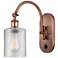 Ballston Cobbleskill 5" LED Sconce - Copper Finish - Clear Shade