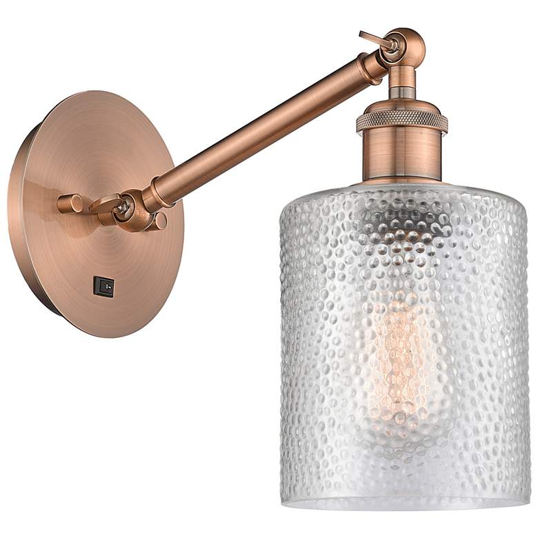 Image 1 Ballston Cobbleskill 5" LED Sconce - Copper Finish - Clear Shade